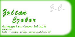 zoltan czobor business card